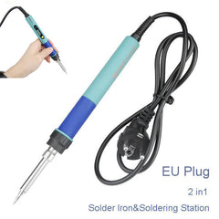 220V 2in1 LCD Adjustable Temperature Digital Electric Solder Iron Soldering Station