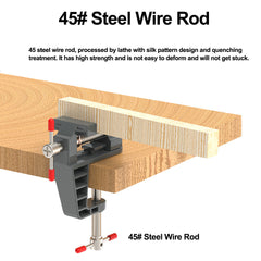 Mini Bench Clamp - Durable Plastic & Aluminum Alloy, Lightweight, Adjustable, Easy to Use for DIY Woodwork & Cabinetry