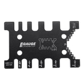 Aluminum Alloy Router Template Jig & Depth Gauge, Black, Inch & mm Sizes, Precision Woodworking Tool