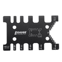 Aluminum Alloy Router Template Jig & Depth Gauge, Black, Inch & mm Sizes, Precision Woodworking Tool