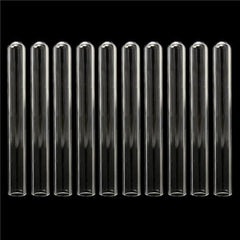 10pcs 12x100mm Lab Chemistry Glassware Borosilicate Glass Teaching Test Tubes