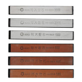 6Pcs 180# 400# 800# 1500# 2000# 3000# Oil Stone Edge Sharpener Stone