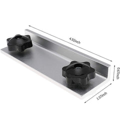 T-Track Long Stop Kit for Woodworking - Durable Aluminum Alloy, Fits CNC, Router Tables, Table Saws, Drill Presses