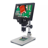 Digital Microscope 12MP 7 Inch Large Color Screen Large Base LCD Display 1-1200X Continuous Amplification Magnifier