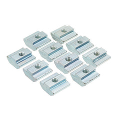 20pcs M5 T Sliding Nut Zin Plated Carbon Steel T Sliding Nut for 4040 Aluminum Profile