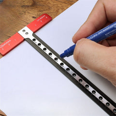 Aluminum Alloy T-Shaped Hollow Square Ruler - CNC Precision, Durable, 85mm x 170mm for Woodworking Projects