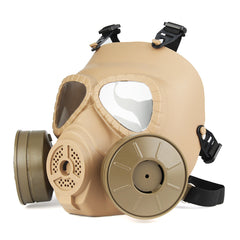 Breathable Gas Mask Double Filter Fan CS Edition Perspiration Dust Face Guard