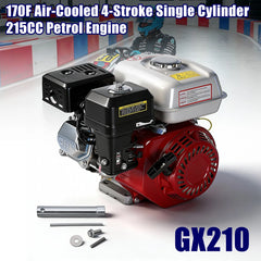 High Performance 4 Stroke Air Cooled Engine 215cc with Assembly Tools and Manual Perfect for Custom Builds
