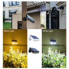 LED Solar Powered Wall Light IP65 Waterproof Outdoor Garden Light PIR Human Body Motion Sensor with Bracket for Path Street Light