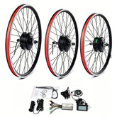 36V 350W Geared Ebike Conversion Kit, Balanced Power Hub Motor Wheel Fits Marlin 4, Rockrider ST100, Riverside 120 (26"-29"/700C)