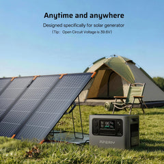 400W Bifacial N-Type Portable Solar Panel 500W Peak 25% Efficiency IP67 Waterproof Foldable Solar Charger for Camping RV Off Grid Emergency Power