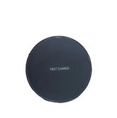 Fast Wireless Charger Pad for Apple iPhone, 15W Output, Slim Design, LED Indicator, Case Friendly, Black/White