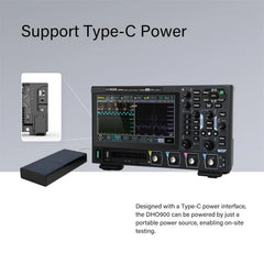 125MHz Digital Oscilloscope, 4 Channels, 12-Bit Resolution, 1.25GSa/s & Built-In Signal Generator