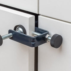 2pcs Drawer Front Installation Clamps - Steel Mounting Clips for Precise Cabinet Drawer Alignment