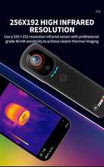 GreenZech T9 WiFi Professional | 256x192 HD Thermal Camera | Wireless Image Transmission & Dual-Light Fusion