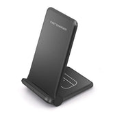 2-in-1 Wireless Charger Stand for iPhone & AirPods, 20W Fast Charging, Type C, Adjustable Angle, Includes USB Cable