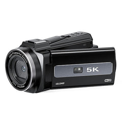 5K Ultra HD Digital Camera with 64MP, 16X Zoom, 3" Touch Screen, HDMI, WiFi Control, and Time-lapse Features