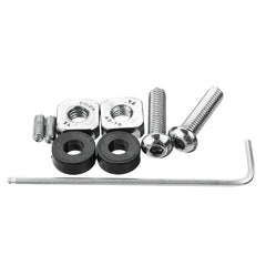 Adjustable Black Aluminum Miter Stop for Woodworking - Sturdy Flip Stop with 10mm Micro-Adjustment, T-Track Compatible