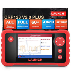 Launch CRP123 V2.0 Plus OBD2 Car Diagnostic Tool All Systems Scan Full 10 OBD2 Modes Auto VIN Lifetime Free Update Multi-Language