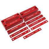 10pcs Metric Inch Woodworking Setup Blocks Height Gauge Precision Aluminum Alloy Setup Bars