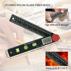 4 In 1 Digital Protractor With Horizontal Vertical & Circular Level
