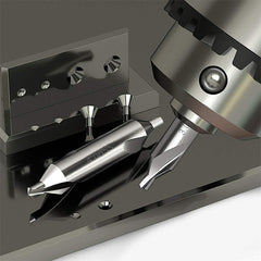 6-Piece High-Speed Steel Center Drill Bit Set (1.0mm-6.0mm) for Precision Hole Positioning and Countersinking