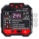 Socket Outlet Tester Circuit Polarity Voltage Tester Wall Plug Break Finder RCD Test