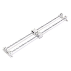 13pcs 500mm CNC Parts Optical Axis Guide Bearing Housings Aluminum Rail Shaft Support Screws Set