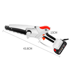 6 Inch Portable Electric Chain Saw Mini Cordless Rechargeable Woodworking Wood Cutting Tool