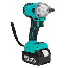 800N.M 1/2" 388VF 22900mAh Electric Wrench Brushless Motor Power Tool with Sleeve