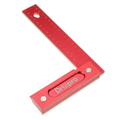 Aluminum Alloy Right Angle Ruler 150/200mm with Laser Engraved Metric Scale - Durable, Precision Tool for Carpentry & Woodworking