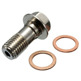 10mm x1.25 Chrome Banjo Bolt Brake Caliper Master Cylinder Fitting