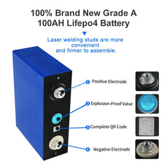 2/4PCS/Set 280Ah 3.2V Lifepo4 Energy Storage Box Lithium Iron Battery for Home Car RV Van Boat Golf Cart Motorcycle Scooter