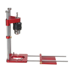Red Aluminum Alloy Drill Locator for Household Use, 40-192mm Expansion, Fits 1.5-13mm Drill Bits, Portable Tool Set