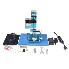 60W 20000rpm Mini Wood Lathe Machine Metal Rotating Lathe Wood Turning Lathe Motorized Metalworking DIY CNC Tool