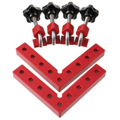 90° Right Angle Positioning Clamp Set for Woodworking - 120/160MM L-Shaped Fixture for DIY Projects and Assembly Tools