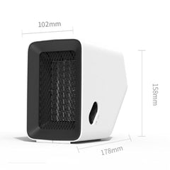 500W Portable Mini PTC Ceramic Heater - 50° Angle Warm Air Blower for Home/Office