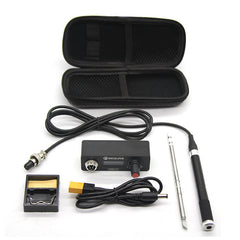 Mini 0.91 inch OLED Soldering Station Compatible with T12 Soldering Iron Tips Supports PD3.0/3S-6S/12V-25V Power Supply