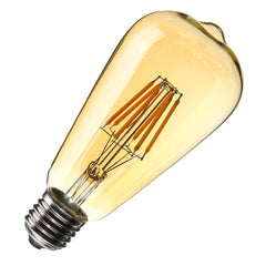 6W Golden Cover Dimmable Retro Vintage Filament LED Bulb Light Lamp AC110/220V