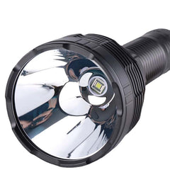 Strong Light Flashlight With 26800 Battery & 26980 Expansion Tube, Type-C Rechargeable LED Torch Super Bright Long Range LED Searchlight