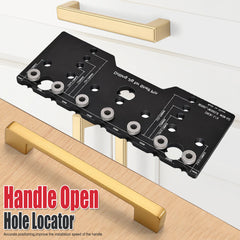 5mm Shelf Pin Jig for Precise Drilling, Adjustable Edge Distance, Durable Metal Construction, Includes Storage Box