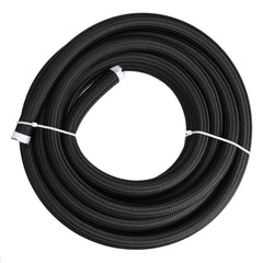 20FT AN4 AN6 AN8 AN10 Fuel Hose Oil Gas Line Pipe PTFE Nylon Stainless Steel Hose