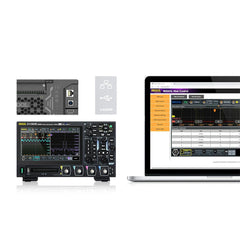 125MHz Digital Oscilloscope, 4 Channels, 12-Bit Resolution, 1.25GSa/s, HD Touchscreen, USB, LAN & HDMI-Compatible Output