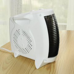 Mini Mute 1800W Electric Heater & Fan, 3 Speeds, Portable Desktop Warmer for Home/Office
