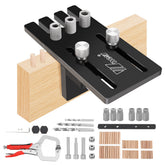 Precision Hole Driller Tool - Durable Aluminum & Stainless Steel, Micro-Adjustment, 2-in-1 for Woodworking Projects
