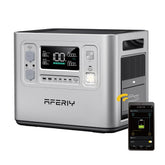 2400W 2048Wh LiFePO4 Portable Power Station, Optional 200W/400W Solar Panel Bundles, Pure Sine Wave UPS for Camping & Home Backup