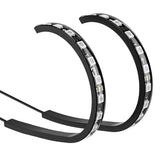 Bluetooth RGBIC Car Interior Strip Lights with 3 Simple Control Methods Vivid RGBIC Lighting Effect Sync with Music Activate Music Mode and Scene