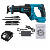 388VF Reciprocating Saw Wood Sawing Tool with Cutting Blades for Li-ion Battery