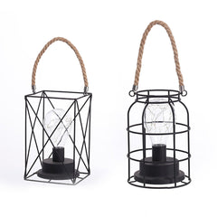 Retro Cage Light Mini Metal Battery Powered LED Bulb Lamp for Living Room Bedroom Kitchen Wedding Christmas
