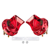 Pair 12V 115dB Super Loud Car Motorcycle Dual Tone Electric Snail Horn Universal